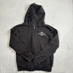 Gold's Gym Full Zip Grey Long Sleeve‎ Hoodie Sweatshirts Women's Size Small